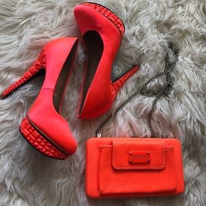 Rachel Roy Neon Orange Pump 6.5